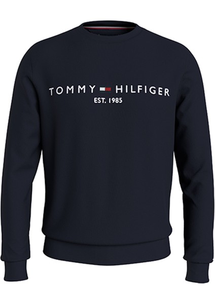 Tommy Hilfiger Bisiklet Yaka Mavi Erkek Sweatshirt MW0MW11596DW5