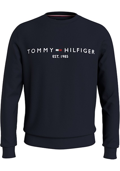 Bisiklet Yaka Mavi Erkek Sweatshirt MW0MW11596DW5