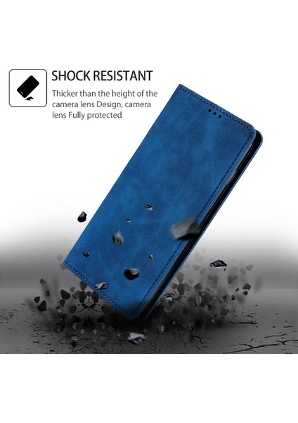 Onur Için X40 5g / X9A 5g / Magic5 Lite 5g Cilt Touch Telefon Kılıfı Tutucu Deri Deri Stand Önleme Anti (Yurt Dışından)