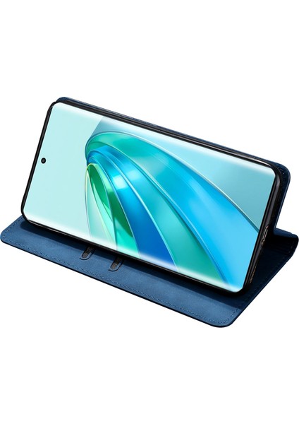 Onur Için X40 5g / X9A 5g / Magic5 Lite 5g Cilt Touch Telefon Kılıfı Tutucu Deri Deri Stand Önleme Anti (Yurt Dışından)