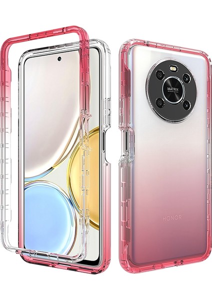 Honor Magic 4 Lite 4 Lite 5g / X9 5g / X9 4g Şeffaf Tpu + Pc Telefon Koruyucu Vaka Şık Gradyan Anti-Çizelge Kapağı (Yurt Dışından)