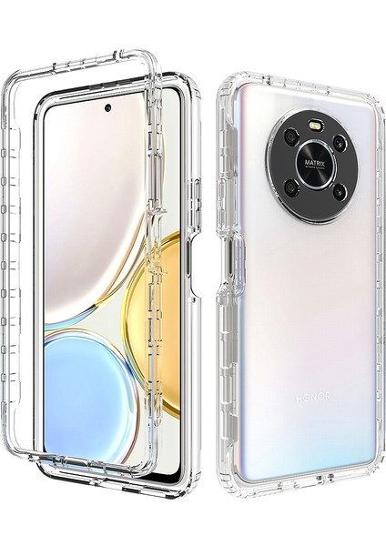 Honor Magic 4 Lite 4 Lite 5g / X9 5g / X9 4g Şeffaf Tpu + Pc Telefon Koruyucu Vaka Şık Gradyan Anti-Çizelge Kapağı (Yurt Dışından)
