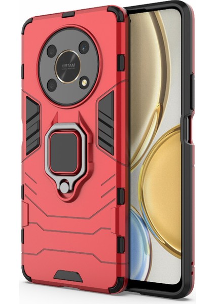 Çok Fonksiyonlu Yüzük Kickstand Anti-Cratch Sert Pc Yumuşak Tpu Şok Emici Telefon Kasası Onur X30 / X9 5g / Magic 4 Lite 5g (Yurt Dışından) fiyatları