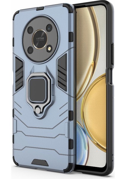 Çok Fonksiyonlu Yüzük Kickstand Anti-Cratch Sert Pc Yumuşak Tpu Şok Emici Telefon Kasası Onur X30 / X9 5g / Magic 4 Lite 5g (Yurt Dışından) fiyatları