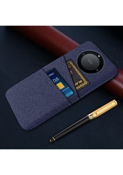Onur Için X40 5g / X9A 5g / Magic5 Lite 5g Bez Doku Slip Anti-Slip Şok Geçirmez Kılıf Çift Kart Yuvaları Tasarım Sabit Pc Koruyucu Kabuk Telefon Kapağı (Yurt Dışından)
