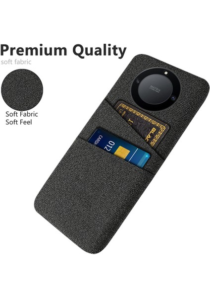 Onur Için X40 5g / X9A 5g / Magic5 Lite 5g Bez Doku Slip Anti-Slip Şok Geçirmez Kılıf Çift Kart Yuvaları Tasarım Sabit Pc Koruyucu Kabuk Telefon Kapağı (Yurt Dışından) fiyatları