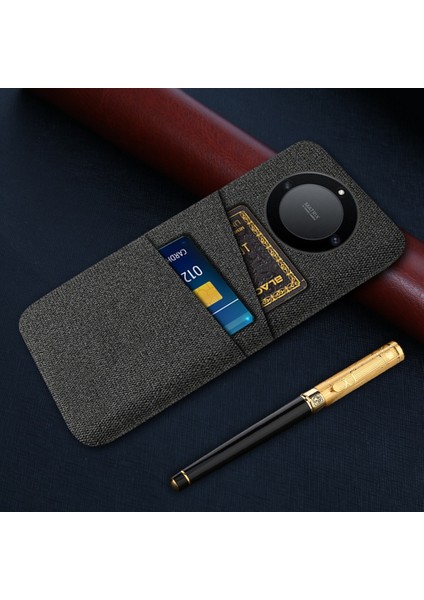 Onur Için X40 5g / X9A 5g / Magic5 Lite 5g Bez Doku Slip Anti-Slip Şok Geçirmez Kılıf Çift Kart Yuvaları Tasarım Sabit Pc Koruyucu Kabuk Telefon Kapağı (Yurt Dışından) indirimleri