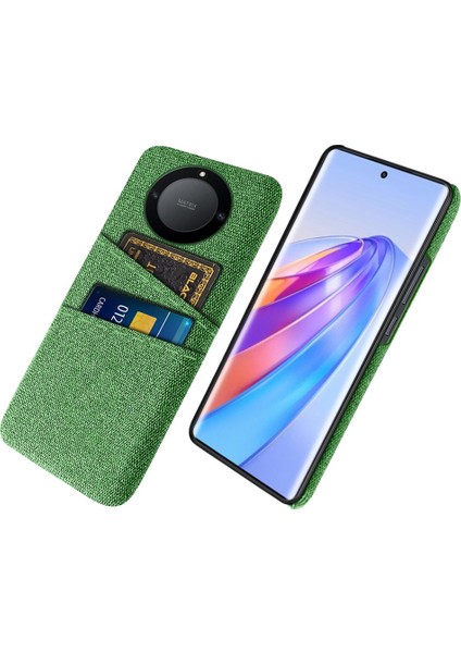 Onur Için X40 5g / X9A 5g / Magic5 Lite 5g Bez Doku Slip Anti-Slip Şok Geçirmez Kılıf Çift Kart Yuvaları Tasarım Sabit Pc Koruyucu Kabuk Telefon Kapağı (Yurt Dışından)