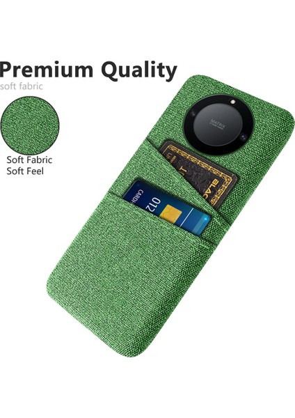 Onur Için X40 5g / X9A 5g / Magic5 Lite 5g Bez Doku Slip Anti-Slip Şok Geçirmez Kılıf Çift Kart Yuvaları Tasarım Sabit Pc Koruyucu Kabuk Telefon Kapağı (Yurt Dışından) fiyatları