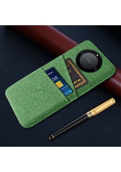 Onur Için X40 5g / X9A 5g / Magic5 Lite 5g Bez Doku Slip Anti-Slip Şok Geçirmez Kılıf Çift Kart Yuvaları Tasarım Sabit Pc Koruyucu Kabuk Telefon Kapağı (Yurt Dışından) indirimleri