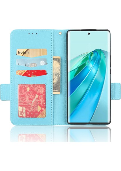 Onur Için X9A 5g / X40 5g / Magic5 Lite 5g 5g Telefon Vaka Cüzdan Standı Litchi Doku Deri Telefon Kapağı (Yurt Dışından)