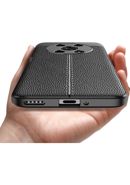 Ince Business Litchi Doku Esnek Tpu Çizik Dirençli Damla Koruma Kapağı Onur X30/X9 5g/magic 4 Lite 5g (Yurt Dışından) modelleri