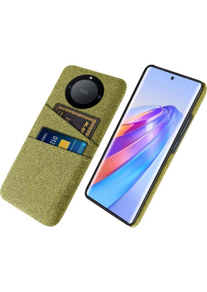 Onur Için X40 5g / X9A 5g / Magic5 Lite 5g Bez Doku Slip Anti-Slip Şok Geçirmez Kılıf Çift Kart Yuvaları Tasarım Sabit Pc Koruyucu Kabuk Telefon Kapağı (Yurt Dışından)