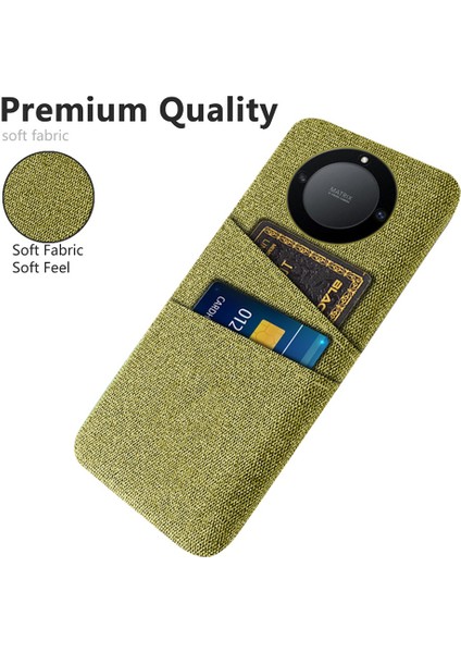 Onur Için X40 5g / X9A 5g / Magic5 Lite 5g Bez Doku Slip Anti-Slip Şok Geçirmez Kılıf Çift Kart Yuvaları Tasarım Sabit Pc Koruyucu Kabuk Telefon Kapağı (Yurt Dışından) fiyatları