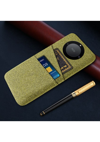 Onur Için X40 5g / X9A 5g / Magic5 Lite 5g Bez Doku Slip Anti-Slip Şok Geçirmez Kılıf Çift Kart Yuvaları Tasarım Sabit Pc Koruyucu Kabuk Telefon Kapağı (Yurt Dışından) indirimleri