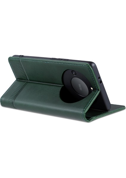 Onur Için Azns X40 5g / X9A 5g / Magic5 Lite 5g Cowhide Doku Doku Telefon Kılıfı (Yurt Dışından)