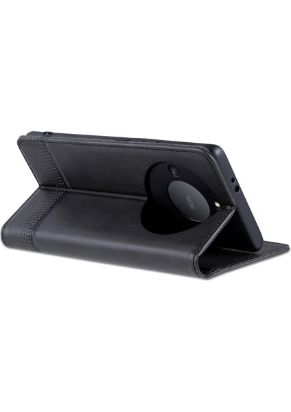 Onur Için Azns X40 5g / X9A 5g / Magic5 Lite 5g Cowhide Doku Doku Telefon Kılıfı (Yurt Dışından)
