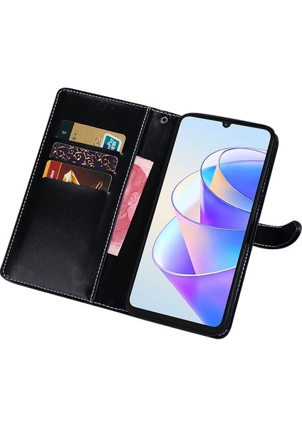 Idewei Manyetik Koruyucu Flip Kapak Onur X40 Gt 5g / X9 5g / X30 5g / Magic4 Lite 5g, Stand Fonksiyonu ile Fon Timsah Anti Doku Pu Deri Cüzdan Telefon Kılıfı (Yurt Dışından)