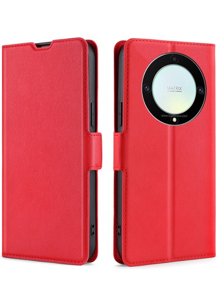 Honor X9A 5g / X40 5g / Magic5 Lite 5g, Pu Deri Stand Kartı Sahibi Telefon Kapağı (Yurt Dışından)