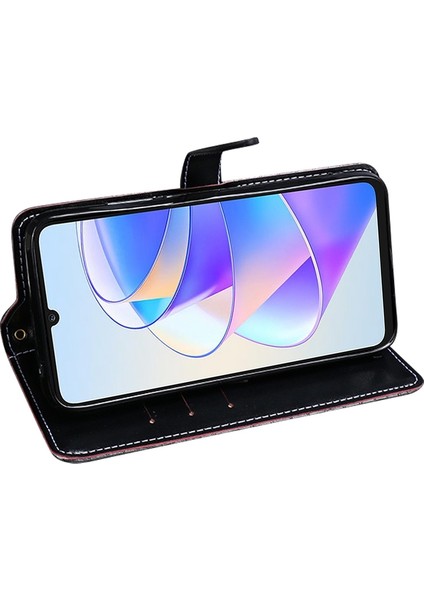 Idewei Manyetik Koruyucu Flip Kapak Onur X40 Gt 5g / X9 5g / X30 5g / Magic4 Lite 5g, Stand Fonksiyonu ile Fon Timsah Anti Doku Pu Deri Cüzdan Telefon Kılıfı (Yurt Dışından)