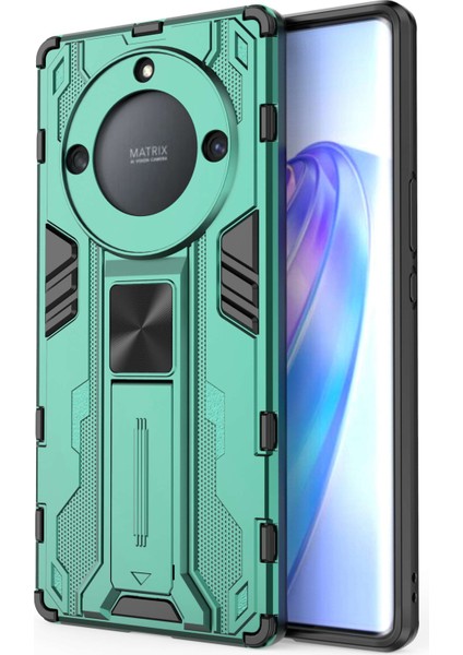 Onur Için X40 5g / X9A 5g / Magic5 Lite 5g Kickstand Koruyucu Telefon Kasası Damla Geçirmez Sert Pc Yumuşak Tpu Hibrid Kapak (Yurt Dışından)