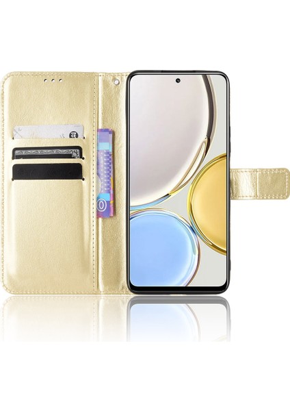 Onur Için X9 4g/5g/magic4 Lite 4G/5G/X30 5g Pu Deri Deri Manyetik Kasa Çılgın At Dokusu Iç Tpu Anti-Çizelge Stand Stand Cüzdan Kapağı Kayış (Yurt Dışından)