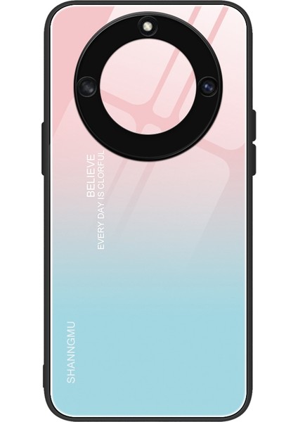 Onur Için X40 5g / X9A 5g / Magic5 Lite 5g Anti-Slatch Pc+Tpu+Temperli Cam Şok Geçirmez Telefon Kapağı Desen Baskı Anti-Solma Telefon Kılıfı (Yurt Dışından)