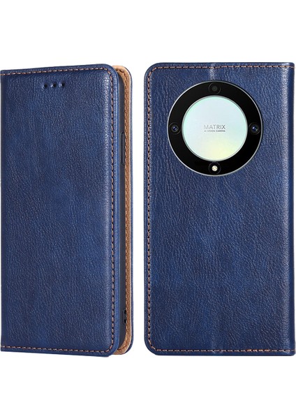 Onur Için X40 5g / X9A 5g / Magic5 Lite 5g Pu Deri Deri Cüzdan Telefon Kılıfı Manyetik Kapalı Otomatik Kapalı Şok Geçirmez Stand Kapağı (Yurt Dışından)