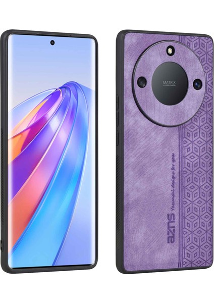 Azns Onur Için X40 5g / X9A 5g / Sihirli5 Lite 5g Baskılı Desen Pu Deri Kaplı Tpu Kasa Damla Geçirmez Telefon Arka Kapak (Yurt Dışından)