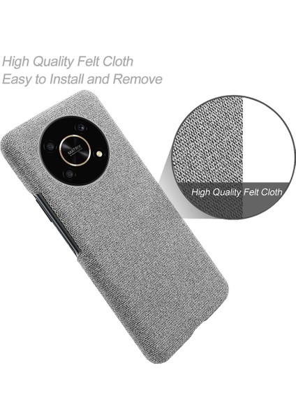 Onur Için X30/X9 5g/magic 4 Lite 5g Düz Renkli Bez Kaplamalı Telefon Kılıfı Kapak Kapak Sert Pc Koruyucu Kapak (Yurt Dışından) fırsatları