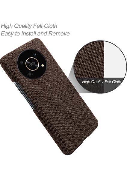 Onur Için X30/X9 5g/magic 4 Lite 5g Düz Renkli Bez Kaplamalı Telefon Kılıfı Kapak Kapak Sert Pc Koruyucu Kapak (Yurt Dışından) fırsatları