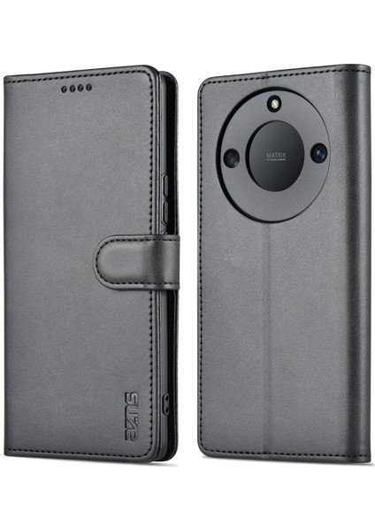 Azns Onur X40 5g / X9A 5g / Sihirli5 Lite 5g Telefon Koruyucu Flip Kapak Şok Geçirmez Pu Deri + Tpu Iç Kasa Standı (Yurt Dışından)
