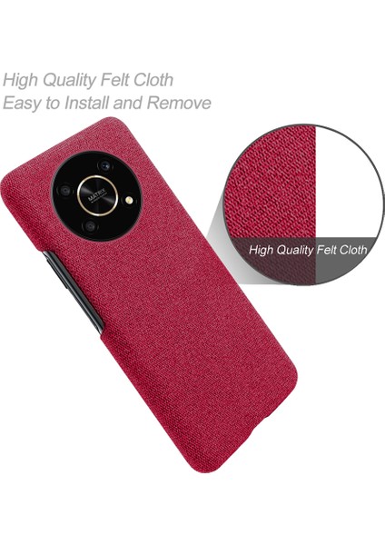 Onur Için X30/X9 5g/magic 4 Lite 5g Düz Renkli Bez Kaplamalı Telefon Kılıfı Kapak Kapak Sert Pc Koruyucu Kapak (Yurt Dışından) fırsatları