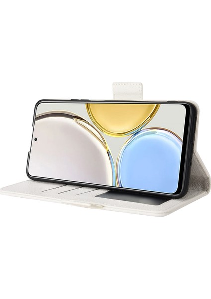 Honor Için Magic4 Lite 4g/5g/x9 4G/5G/X30 5g Stand Cüzdan Tarzı Flip Manyetik Litchi Doku Kılıf Deri Telefon Koruyucu (Yurt Dışından)