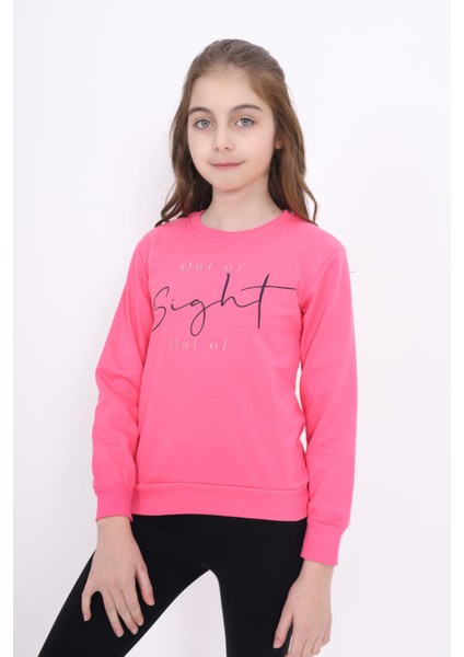 E Çocuk Out Of Sight Baskılı Sweatshirt ECCK-OLC-3895-6