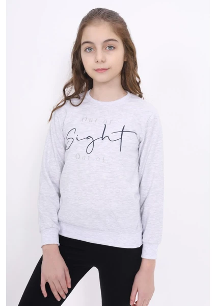 Out Of Sight Baskılı Sweatshirt ECCK-OLC-3895-6