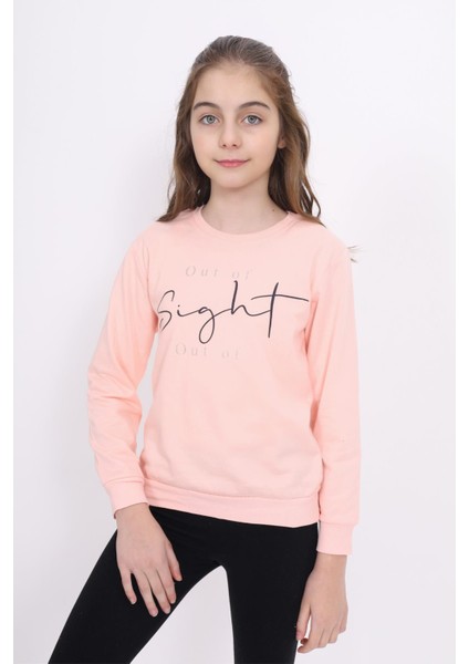 E Çocuk Out Of Sight Baskılı Sweatshirt ECCK-OLC-3895-6