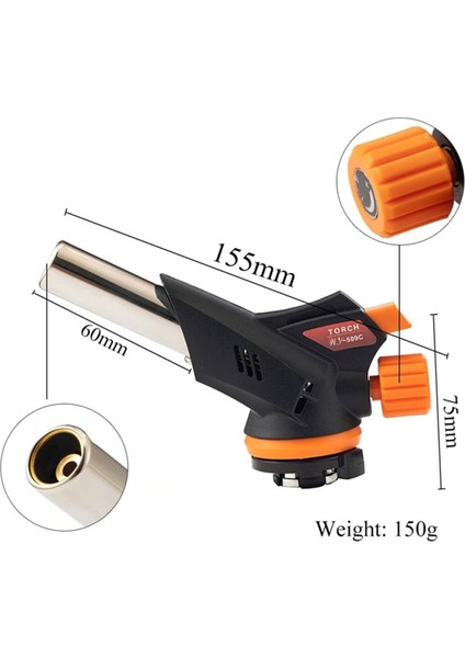 Bütan Gaz Torch Kamp Pürmüz Başlığı Ws 509C