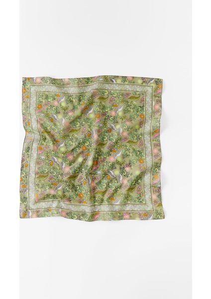 Yeşilçiçek Desenli Bandana
