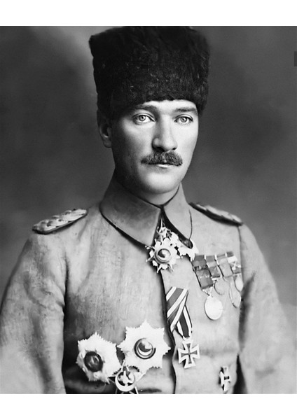 Atatürk Üniforma PixArt Sanat Elmas Mozaik Tablo Diamond Türkiye 45*55