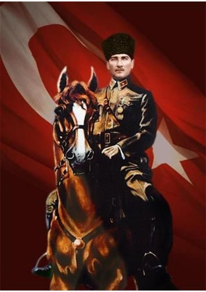 Atatürk PixArt Sanat Elmas Mozaik Tablo Diamond Türkiye 36*51