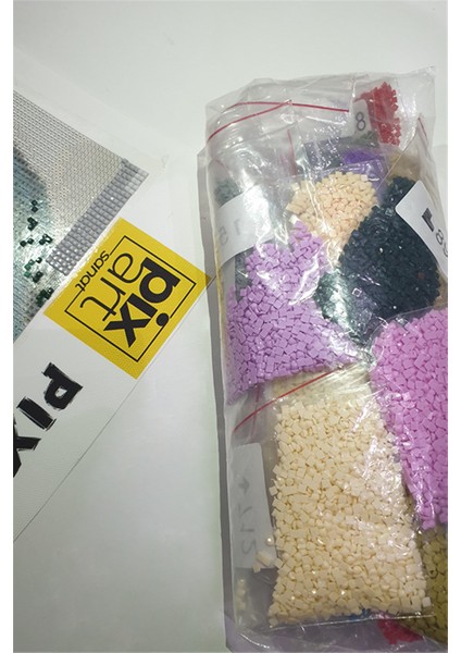 Kırmızı Elma ve Vazodaki Çiçek Pixart Sanat Elmas Mozaik Tablo Diamond Türkiye 41*51 fırsatları