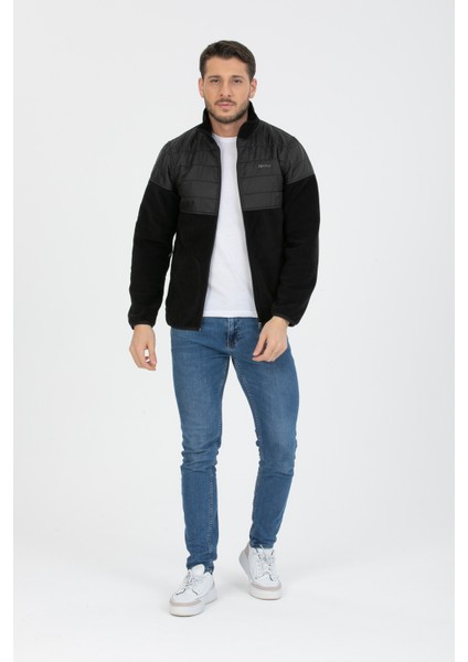 Kaplamalı Fermuarlı Polar