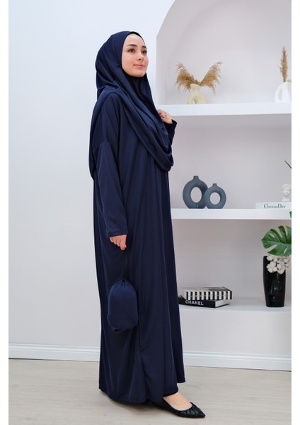 Tek Parça Namaz Elbisesi N2303 Lacivert