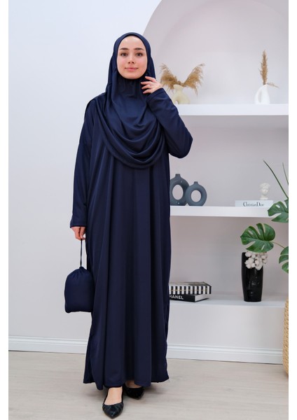 Tek Parça Namaz Elbisesi N2303 Lacivert