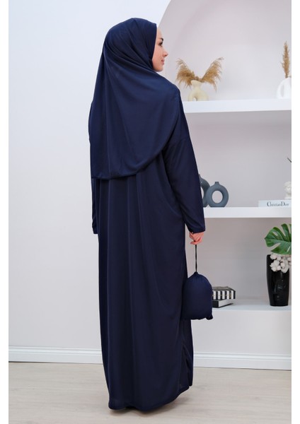 Tek Parça Namaz Elbisesi N2303 Lacivert