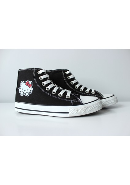 Hello Kitty Siyah Kanvas Ayakkabı