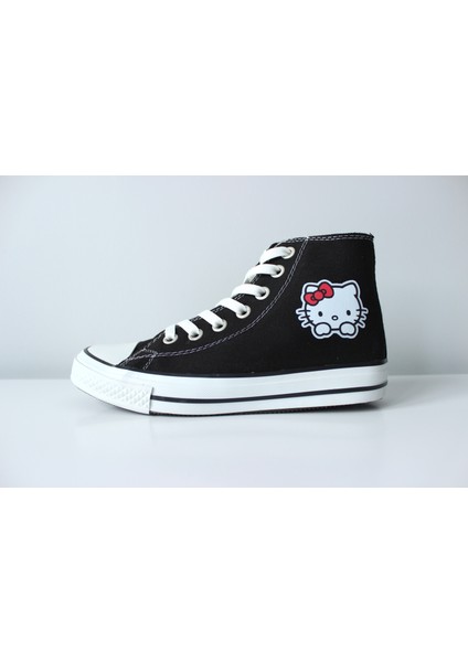 Hello Kitty Siyah Kanvas Ayakkabı