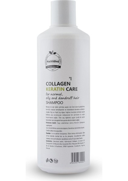 Collagen Keratin Care Shampoo 500ML fiyatları