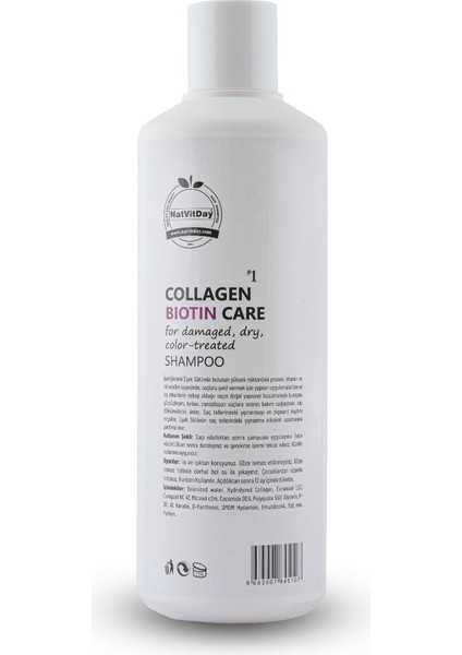Collagen Biotin Care Shampoo 500ML fiyatları